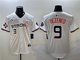 Men's Houston Astros #9 Zach Dezenzo White 2025 City Connect With Texas Patch Limited Stitched Jersey,baseball caps,new era cap wholesale,wholesale hats